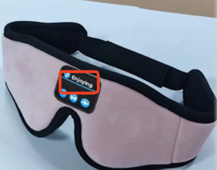 3D Bluetooth eye mask with wireless stereo sound and soft fabric