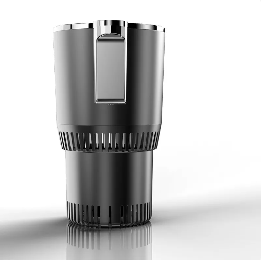 2-in-1 smart car cup warmer cooler with digital temperature display