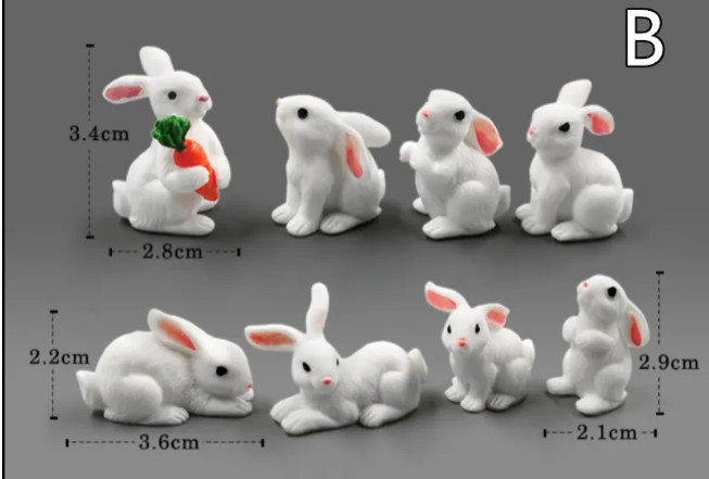 Mini resin animal figurines for DIY micro-landscape decor with intricate craftsmanship and vibrant colors