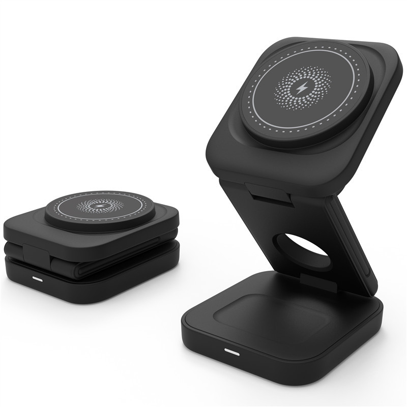 3 in 1 foldable wireless charger for iPhone Apple Watch and AirPods