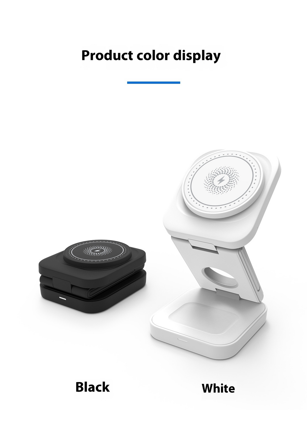 3 in 1 foldable wireless charger for iPhone Apple Watch and AirPods