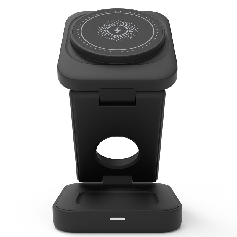 3 in 1 foldable wireless charger for iPhone, Apple Watch, and AirPods