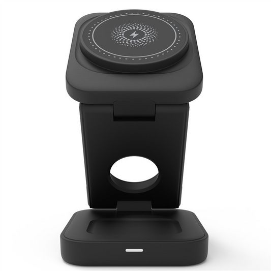 3 in 1 foldable wireless charger for iPhone, Apple Watch, and AirPods