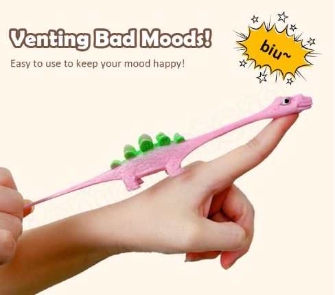Slingshot Dino-Launch Finger Toys launching dinosaurs for prehistoric fun and imaginative play