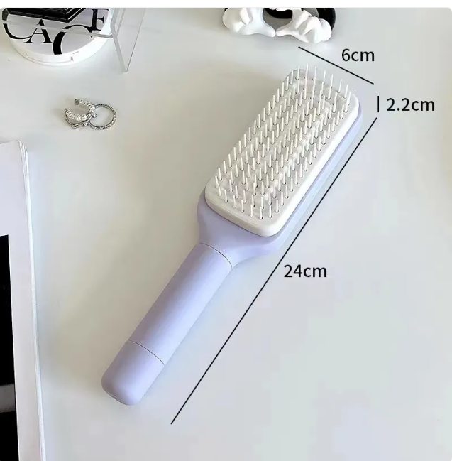 4 in 1 self cleaning brush with anti static rotating design