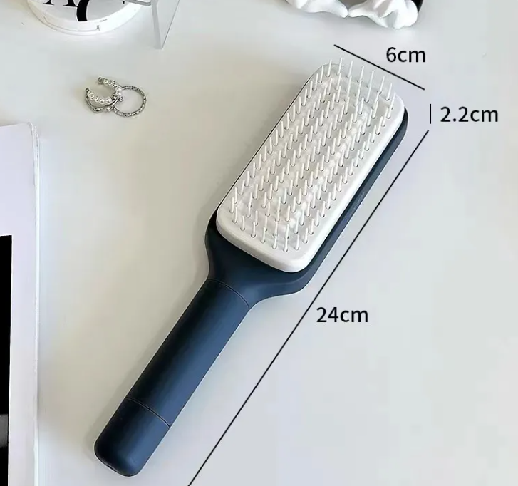 4 in 1 self cleaning brush with rotating design