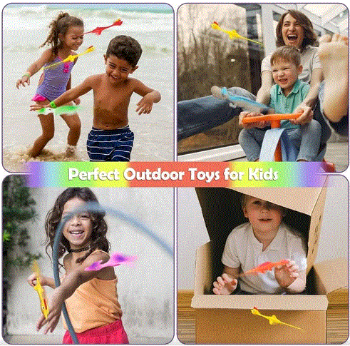 Slingshot Dino-Launch finger fun toy launching dinosaur into the air for imaginative play