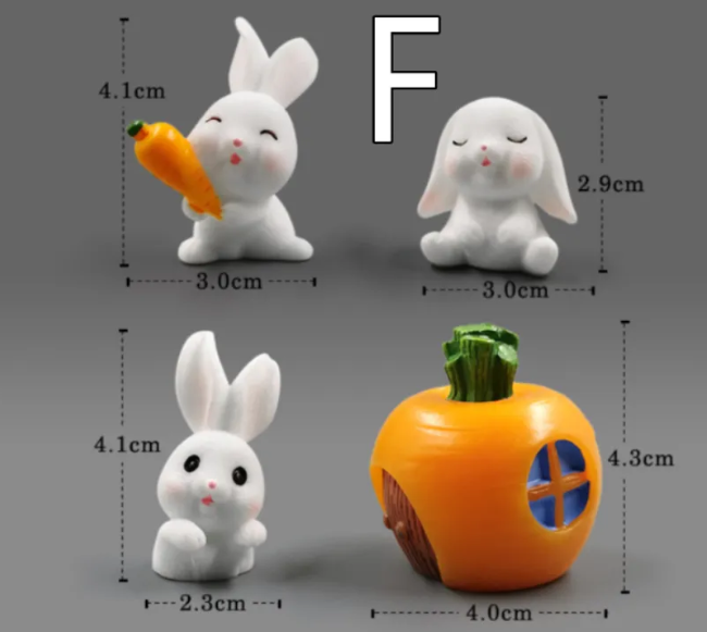 Mini resin animal figurines for DIY micro-landscape decor with detailed craftsmanship and vibrant colors