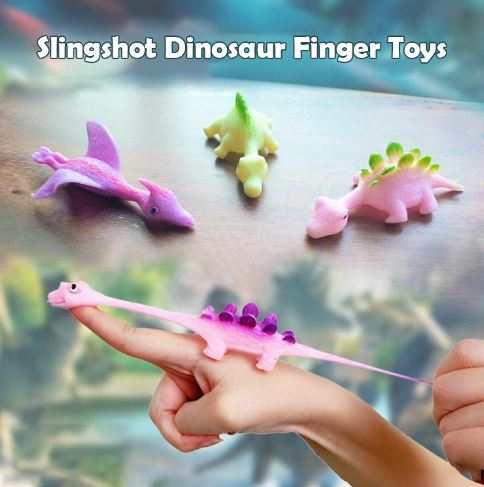 Slingshot Dino-Launch finger toys launching cute dinosaurs for portable prehistoric play