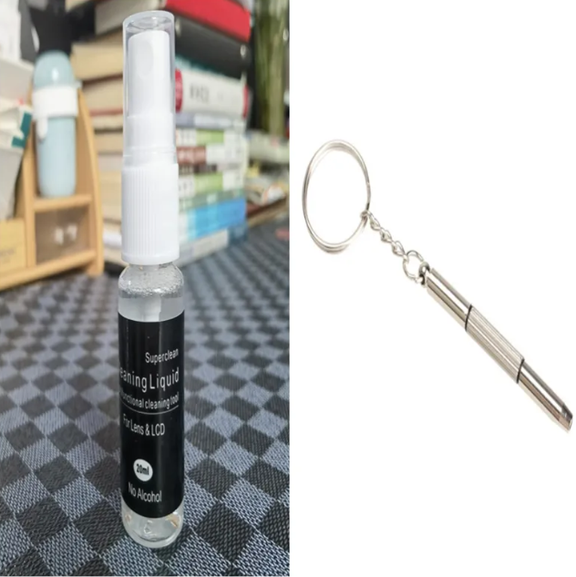 50ml bottle of Crystal Clear Lens Cleaner for DSLR lenses