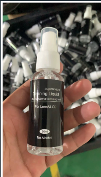 50ml bottle of Crystal Clear Lens Cleaner for DSLR lenses