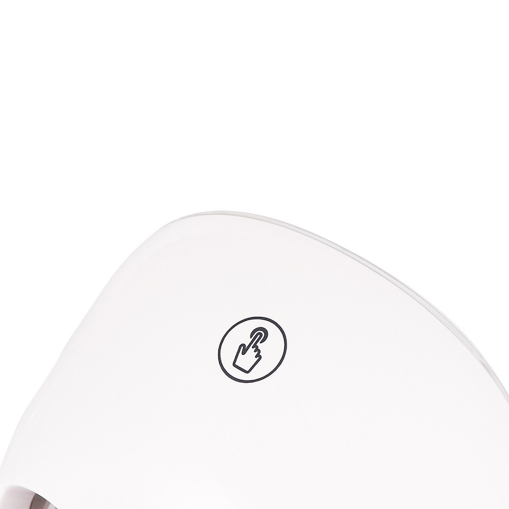 White LED Therapy Face Mask for Skin Rejuvenation with USB Charger and Instructions