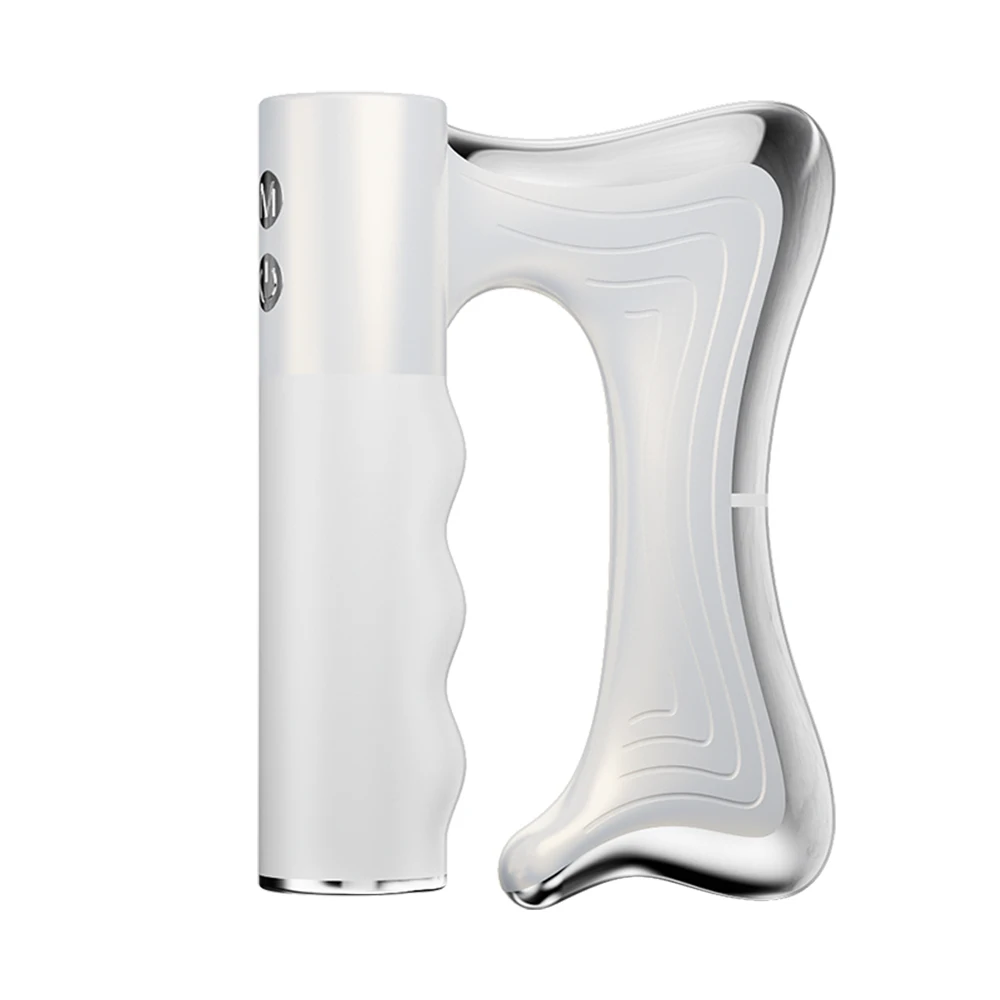 Electric deep tissue massage blade with heating and vibration features for muscle relief