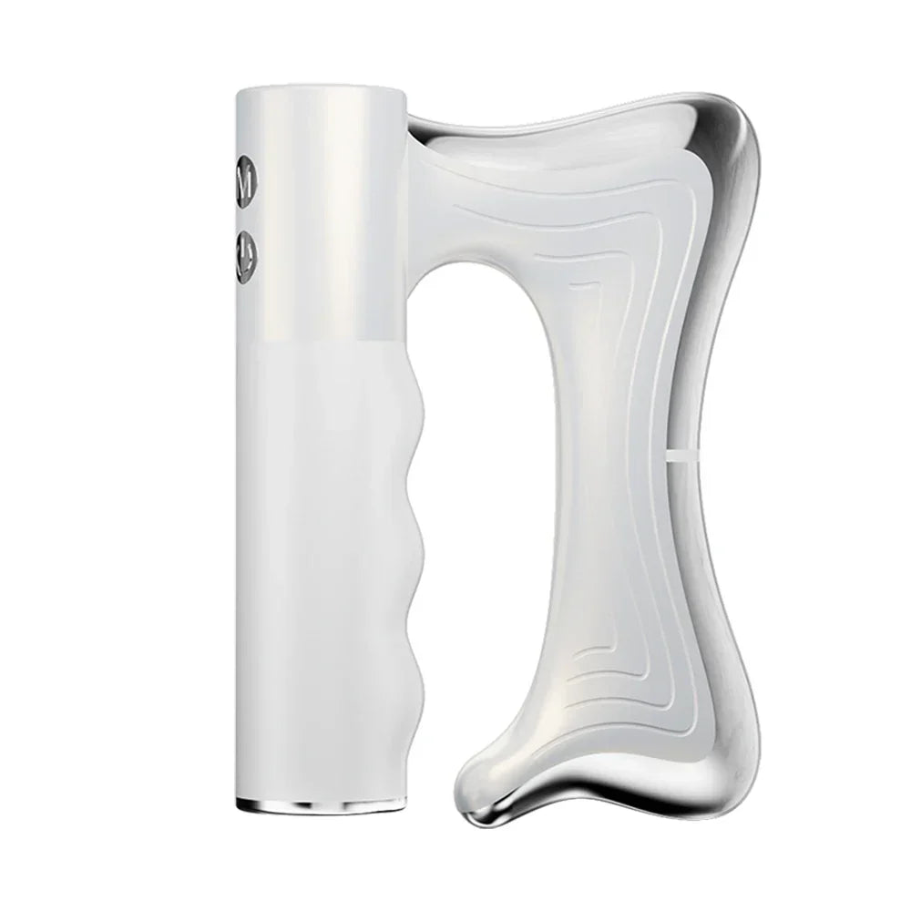 Electric deep tissue massage blade with heat and vibration therapy