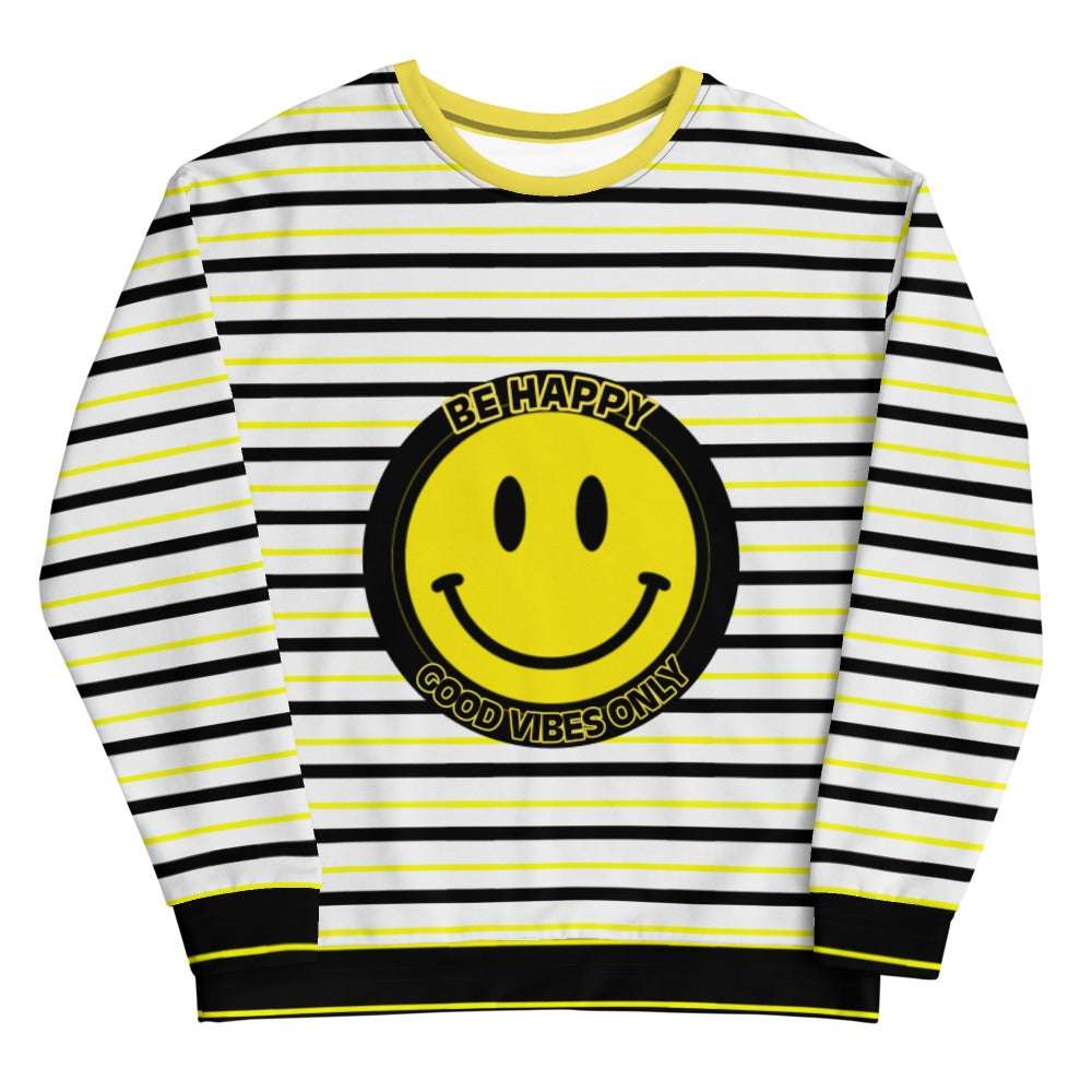 Happy Beach sweatshirt in soft fleece with positive message