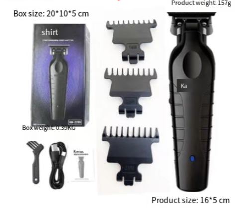 Kemei professional hair clipper set with titanium alloy blade