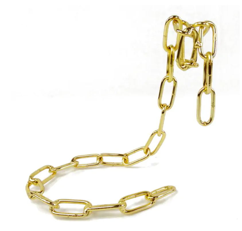 Stylish magic iron chain wine bottle holder suspending a bottle