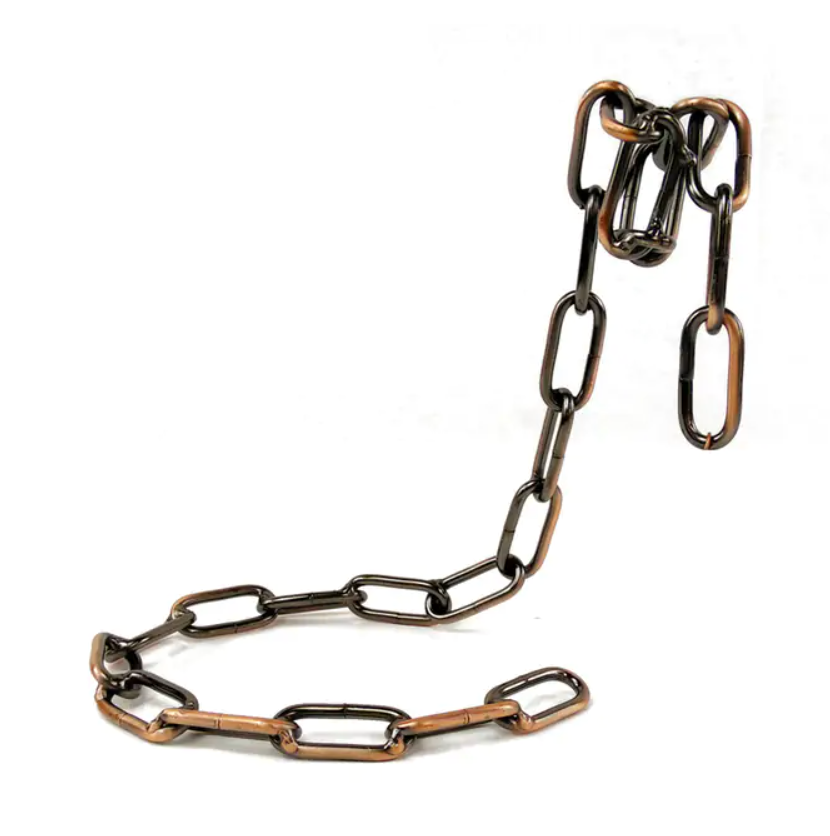 Magic iron chain wine bottle holder suspending bottle in stylish kitchen decor
