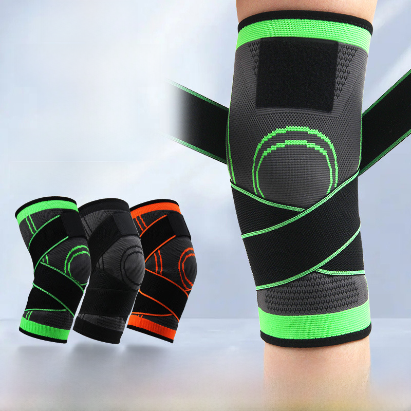 Mens compression knee brace for sports and fitness support