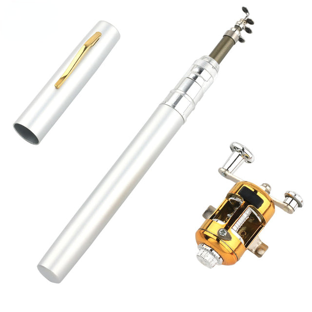 Compact mini pocket fishing rod portable and durable