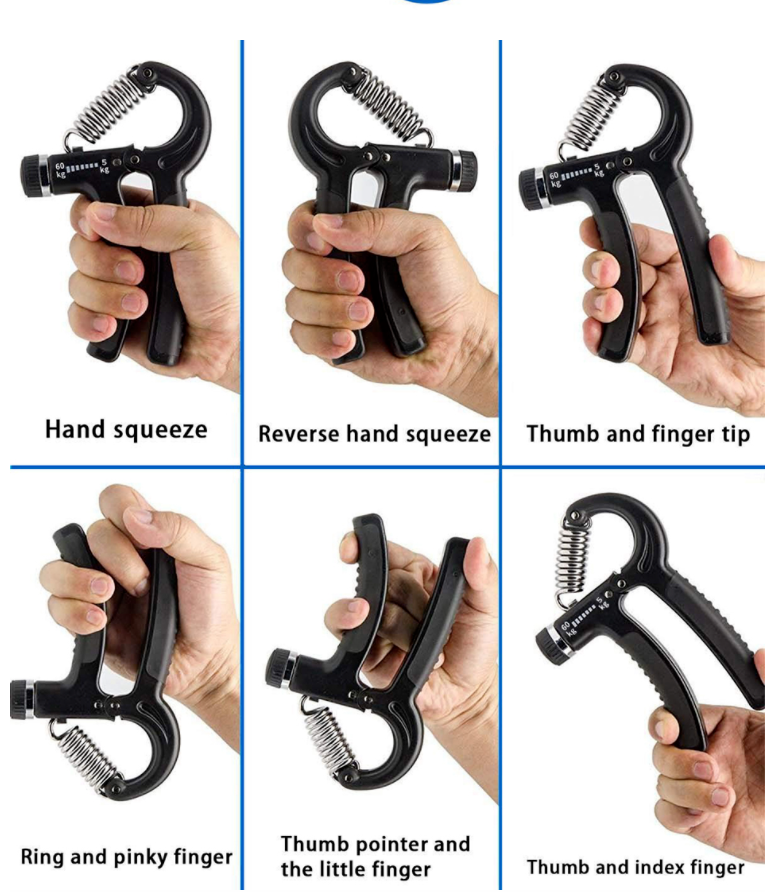 PowerGrip adjustable grip strength trainer with ergonomic handles