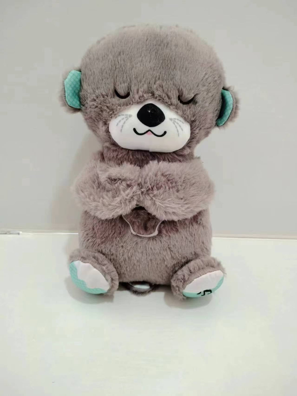 Sound Machine Soothe 'n Snuggle otter plush baby toy with music lights and breathing motion