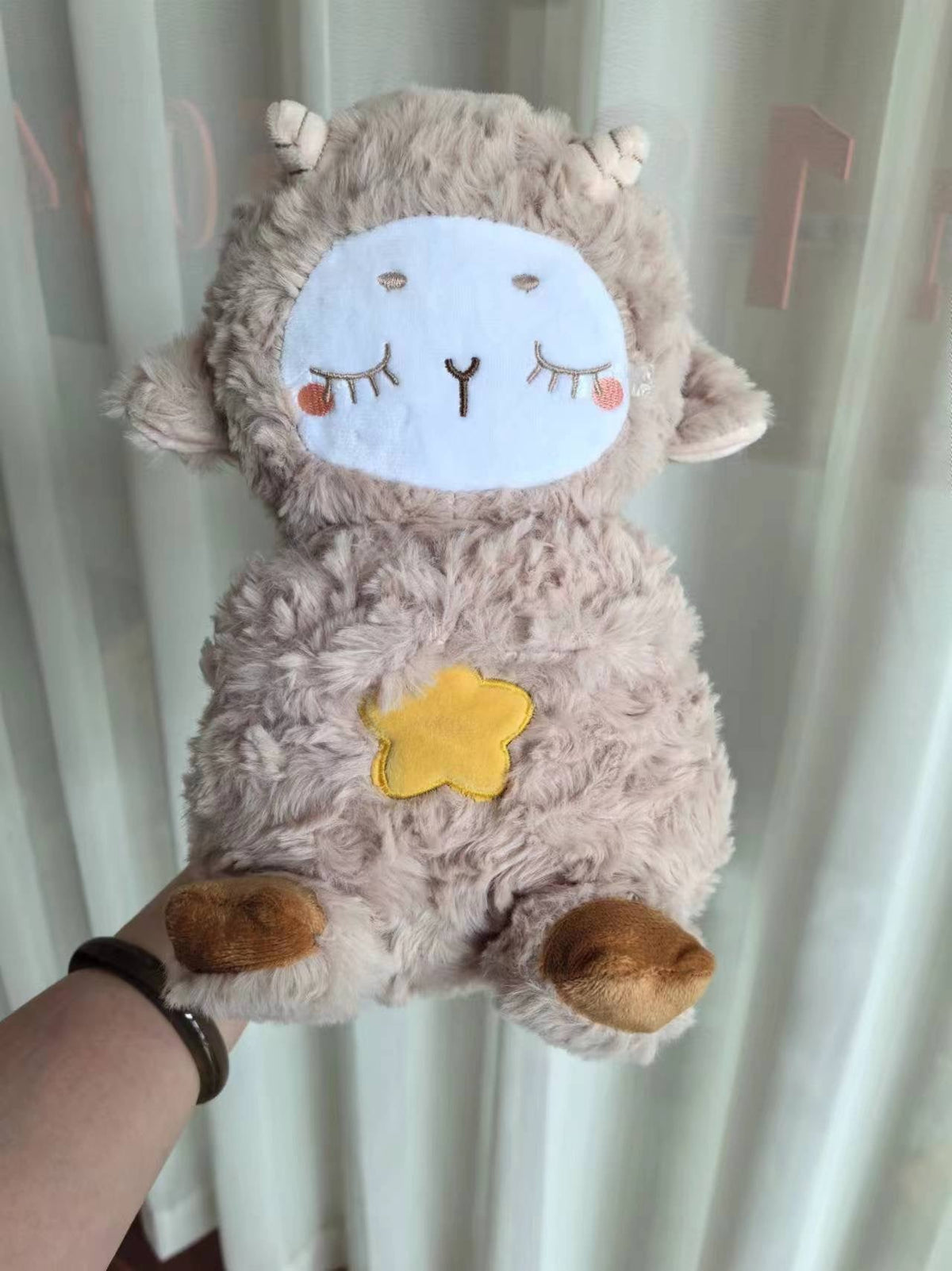 Sound Machine Soothe 'n Snuggle otter plush baby toy with music lights and breathing motion