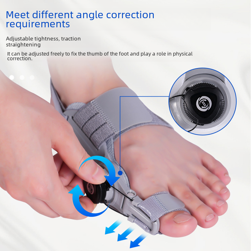 Upgraded adjustable bunion corrector with ergonomic thumb separator