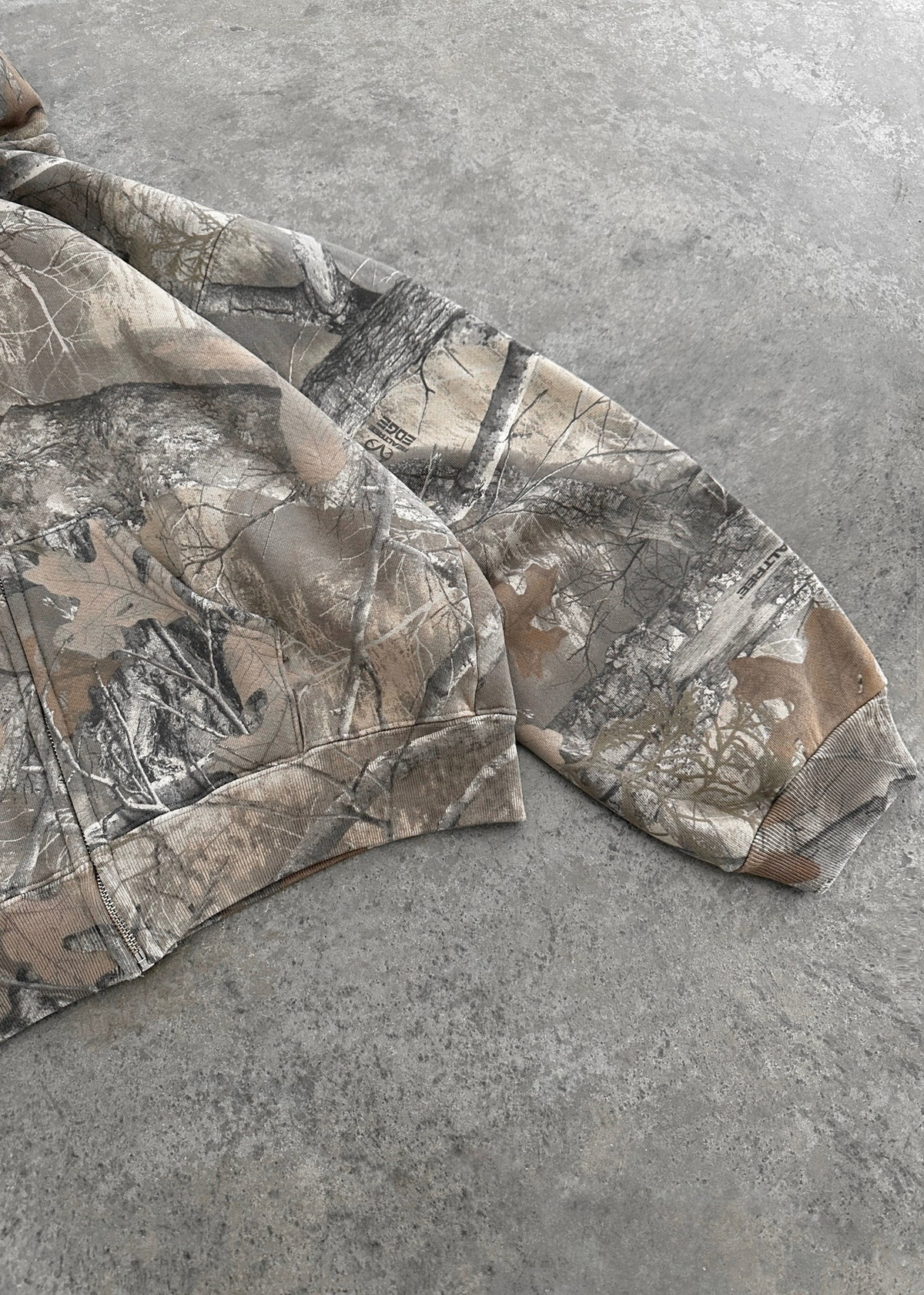 urban camo oversized unisex hoodie with adjustable hood