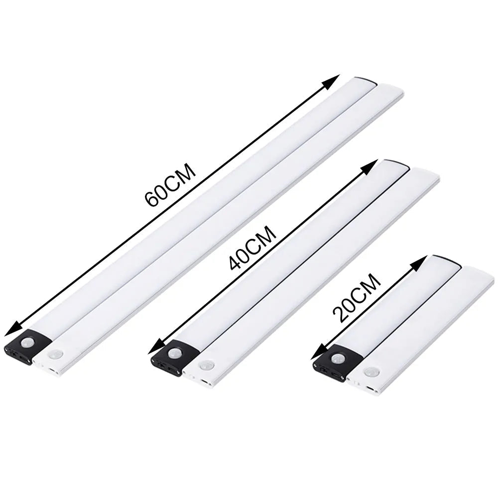 Wireless motion sensor light activating in a dark hallway